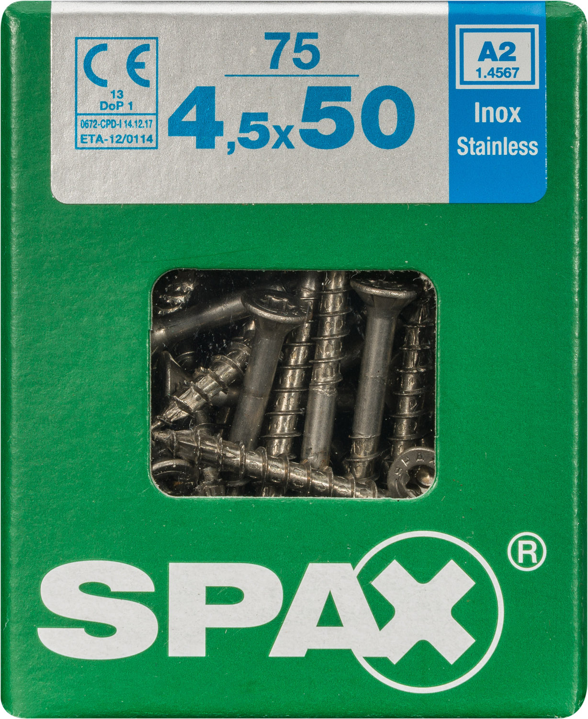 Spax universeelschroef T-Star RVS 4,5x50mm 75st