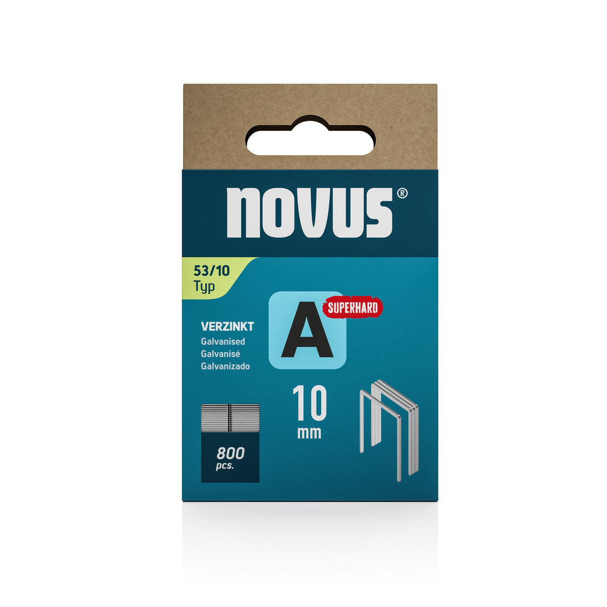 Novus Niet met fijne draad A 53/10mm Superhard (800 stuks)