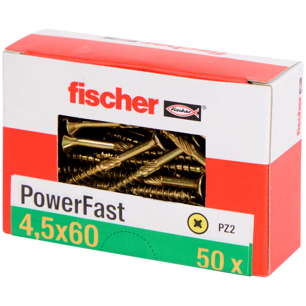 Fischer spaanplaatschroeven — 4,5 x 60 mm | 50 stuks