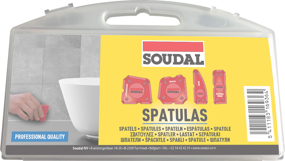 Soudal set afstrijkplaatjes 4 st