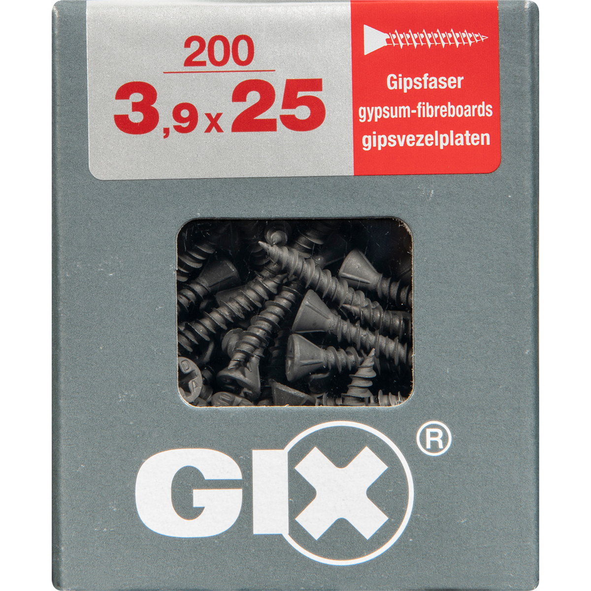 Spax GIX Type C gipsplaatschroef 25x3,9mm 200st