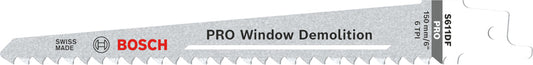 Bosch PRO Window Demolition S611DF zaagblad, 1,25 x 19 x 150 mm, 5-delig