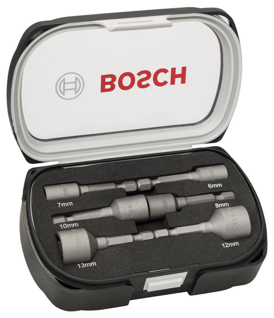 Bosch 6-delige dopsleutelset 50 mm, 6; 7; 8; 10; 12; 13 mm