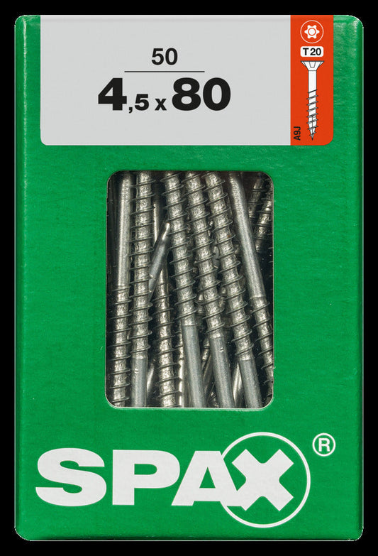 Spax universele schroef Torx 4,5x80mm 50st