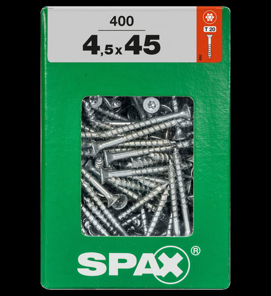 Spax universeel schroef 'T-star' Wirox 4.5x45mm 400 stuks