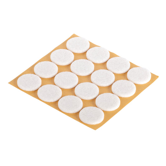 Fix-O-Moll meubelviltglijders zelfklevend wit 22mm 16 st