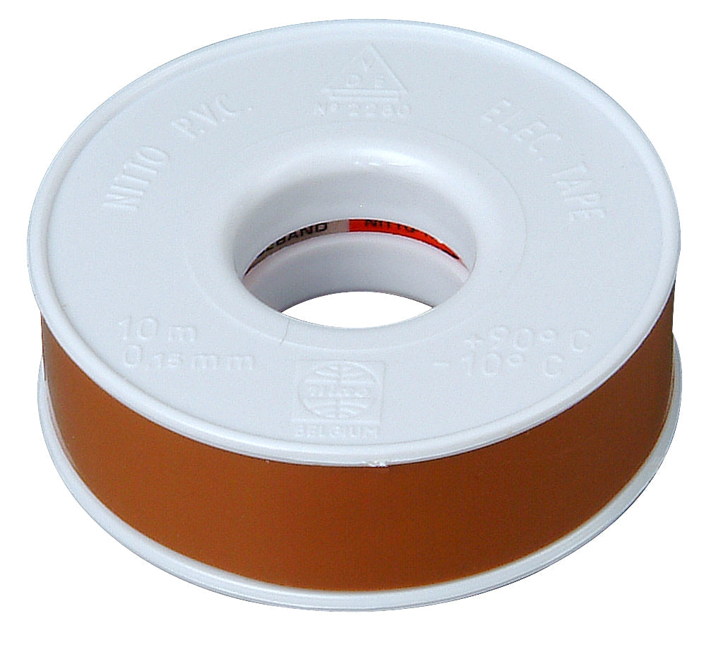 Isolatietape 15mmx10m bruin 2st.