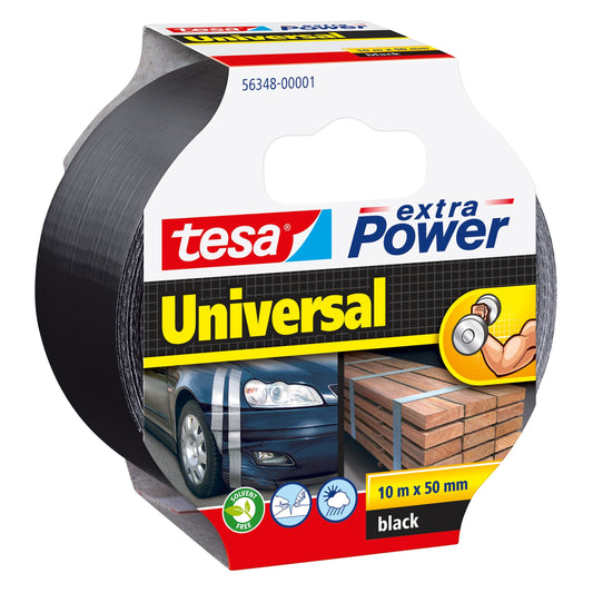 Tesa Extra Power Tape universal zwart 10mx50mm