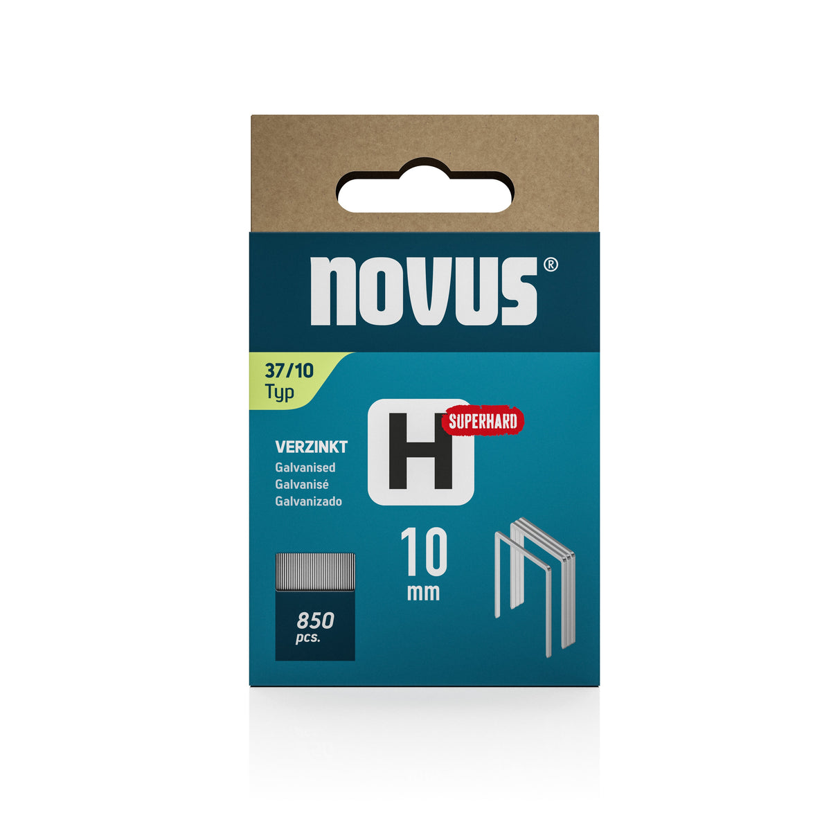 Novus Niet met fijne draad H 37/10mm Superhard (850 stuks)