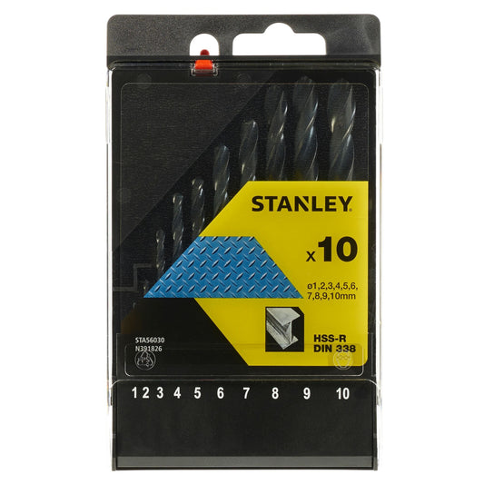 Stanley metaalboor set STA56030-QZ 10 stuks