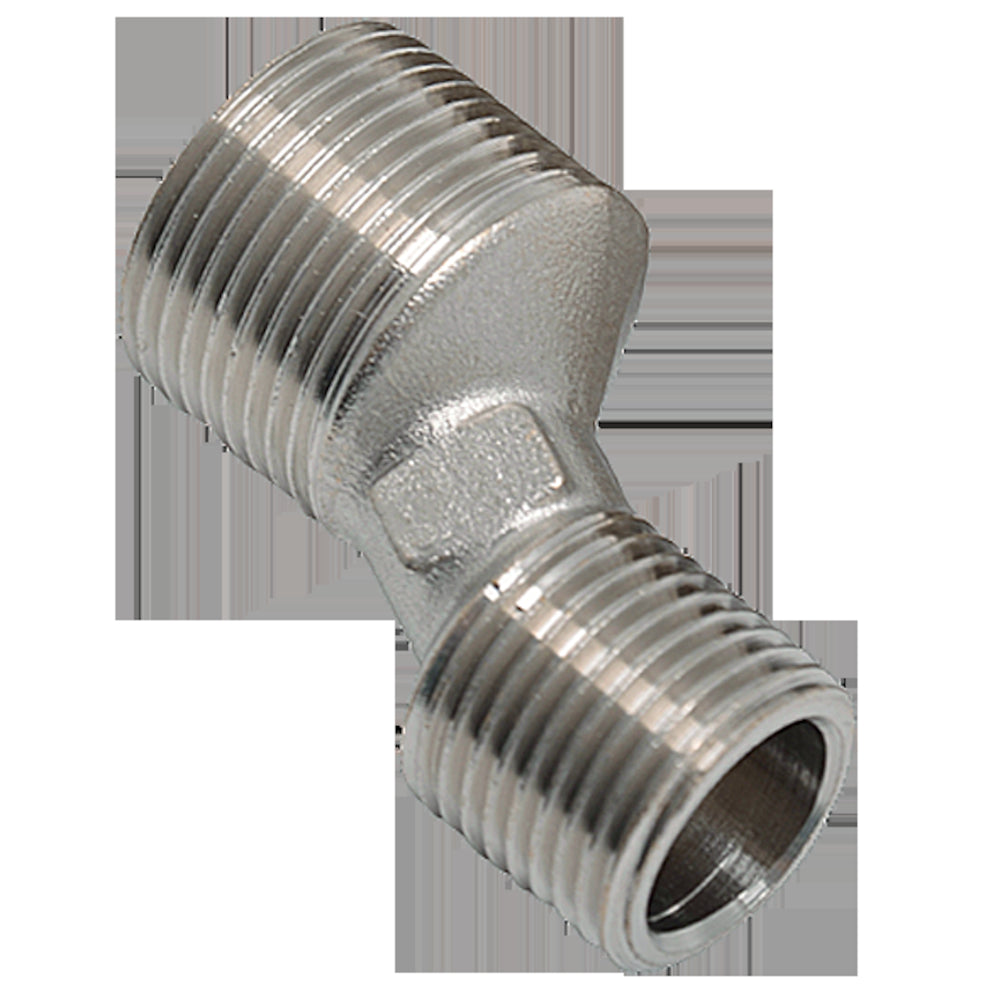Sanivesk S-koppeling set 3/4"Mx1/2"M chroom