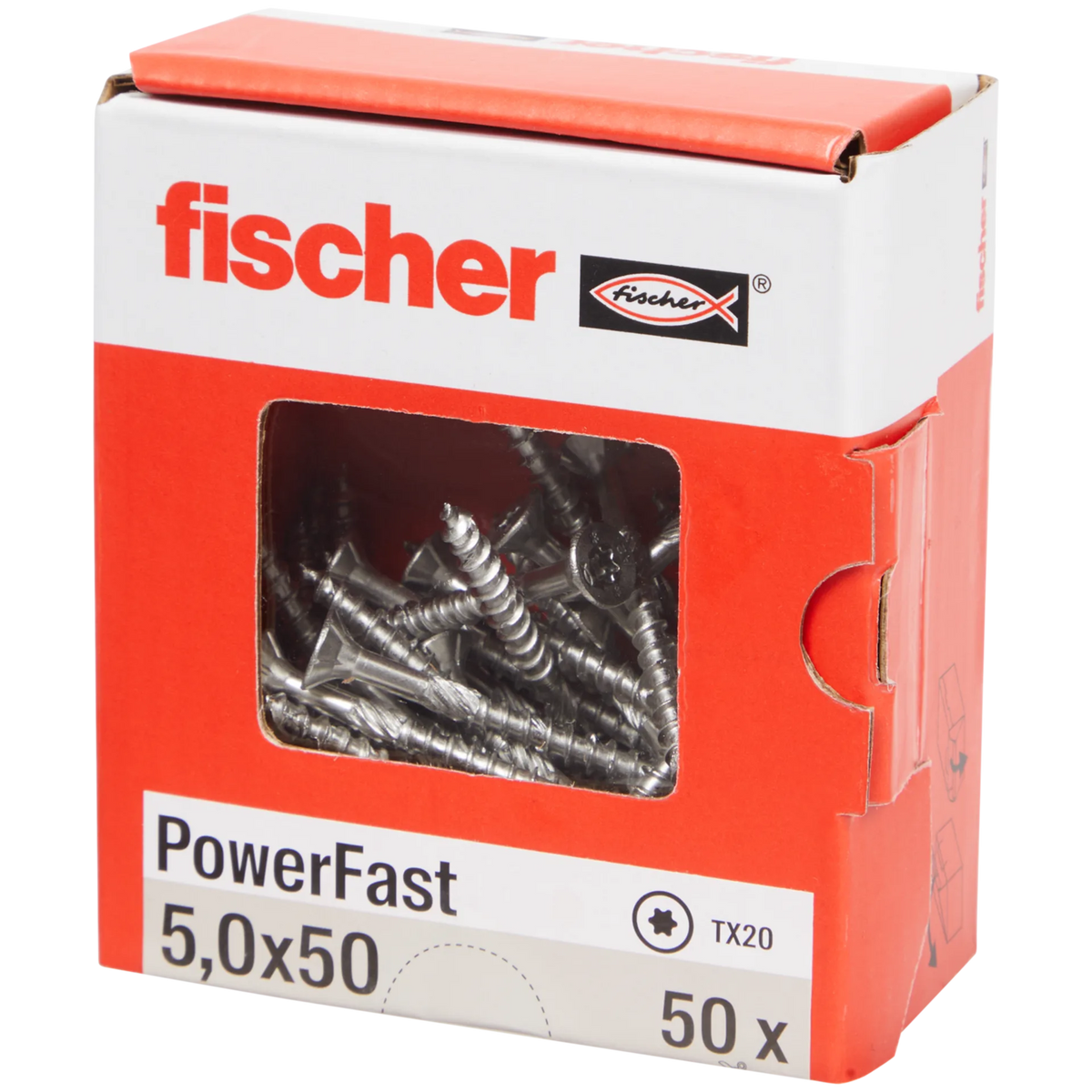 Fischer spaanplaatschroeven — 5,0 x 50 mm | 50 stuks