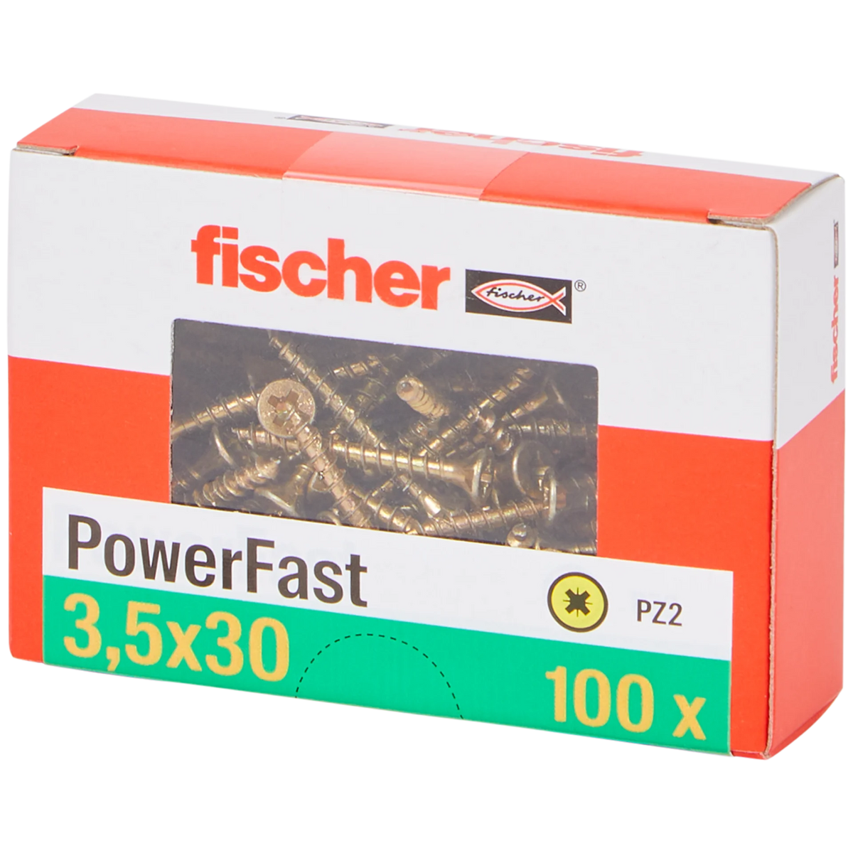 Fischer spaanplaatschroeven — 3,5 x 30 mm | 100 stuks