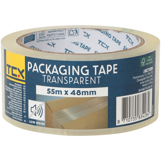 TCX verpakkingstape — 55 m x 48 mm