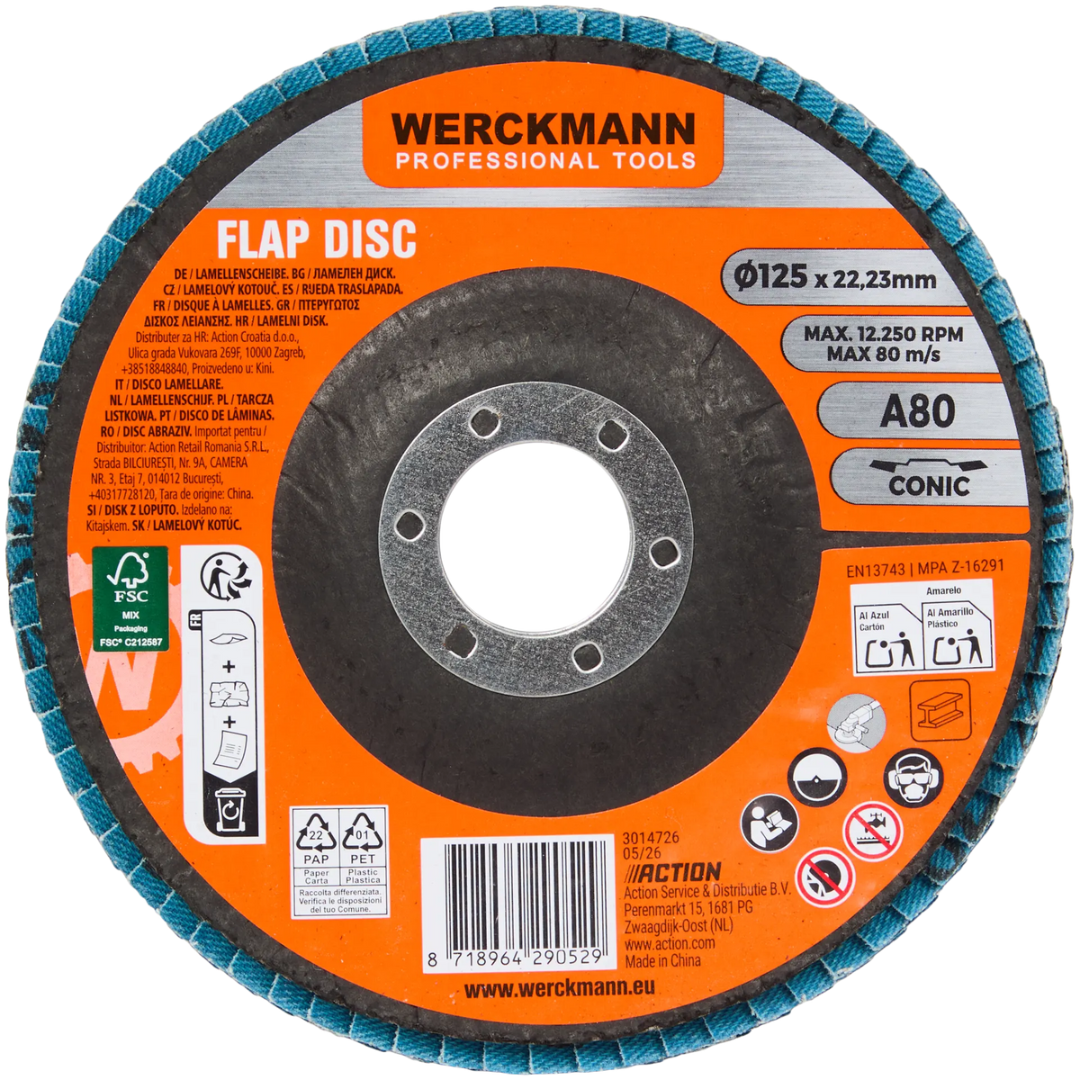 Werckmann lamellenschijf — Ø 125 mm | 2 stuks