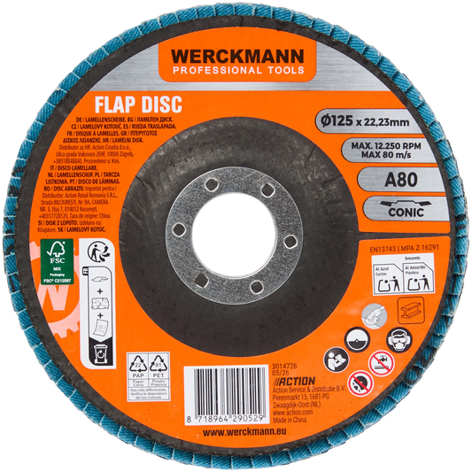 Werckmann lamellenschijf — Ø 125 mm | 2 stuks