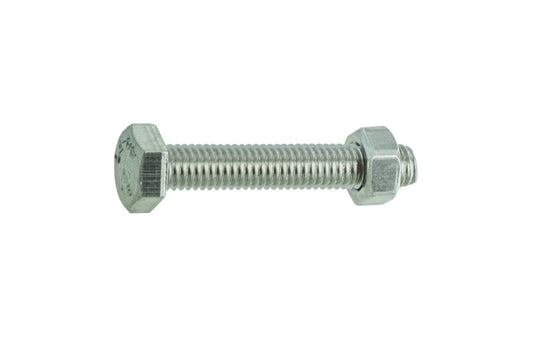 Class'inox A4 roestvaststaal zeskantbouten met moer M8x20, 3st