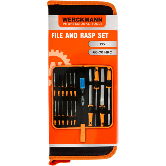 Werckmann vijl- en raspset — 17-delig