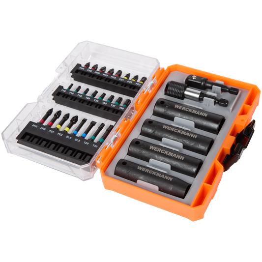 Werckmann impact bit- en doppenset — 30-delig