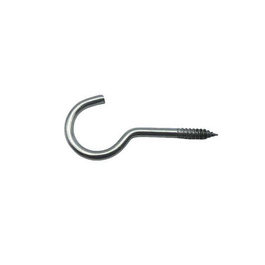 Sencys schroefhaak RVS 5mm 40mm 2 stuks