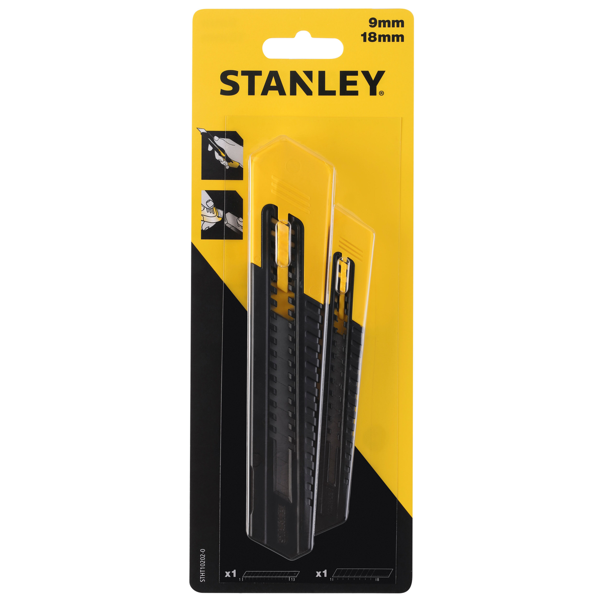 Stanley afbreekmes STHT10202-0 set 18+9mm