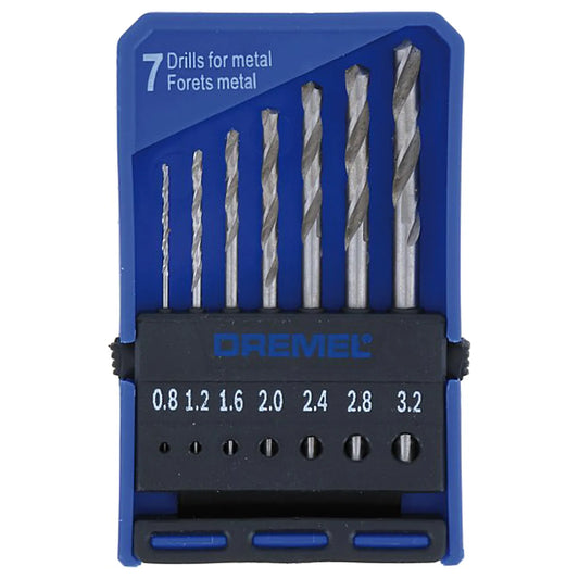 Dremel borenset 628 0,8-3,2mm 7-delig