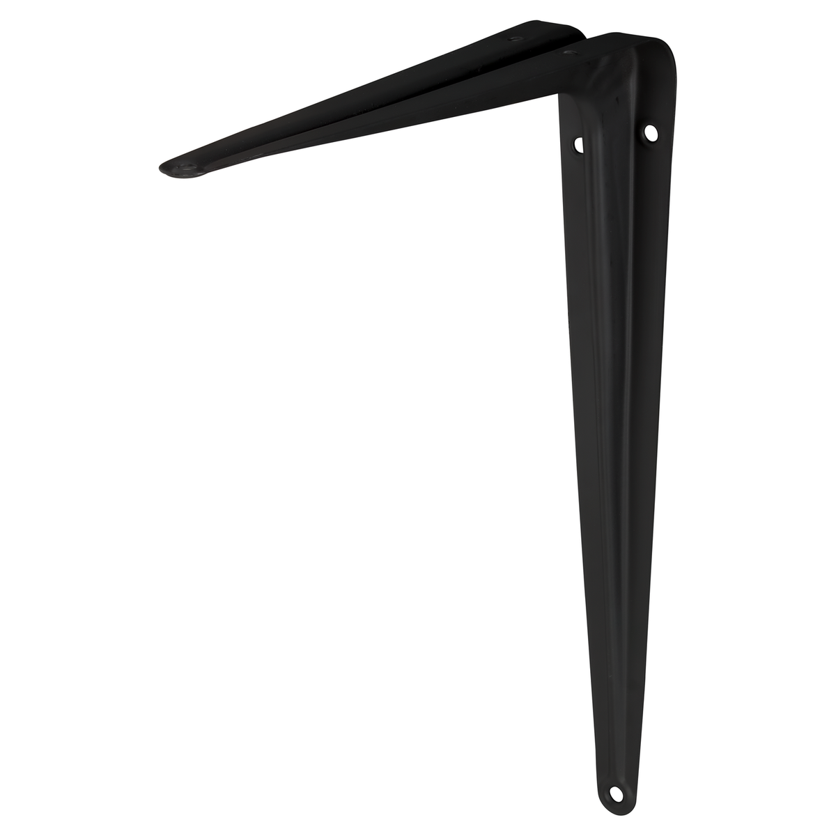 Plankdrager Model 6 mat zwart 25x20cm